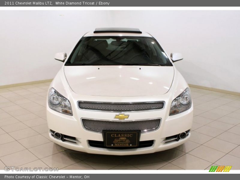 White Diamond Tricoat / Ebony 2011 Chevrolet Malibu LTZ