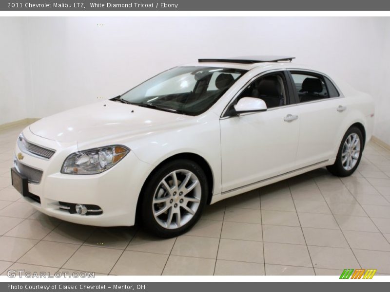 White Diamond Tricoat / Ebony 2011 Chevrolet Malibu LTZ