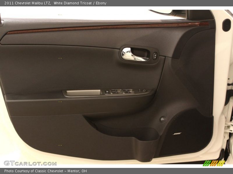 White Diamond Tricoat / Ebony 2011 Chevrolet Malibu LTZ