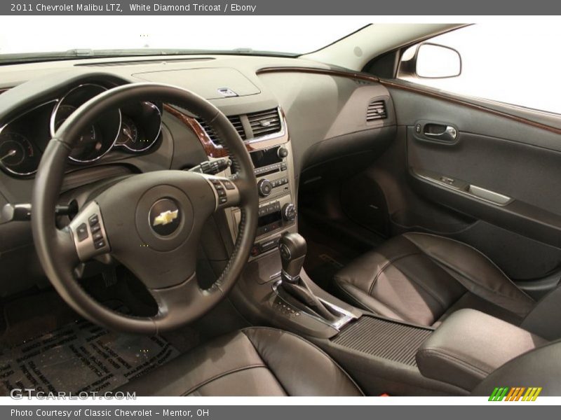 White Diamond Tricoat / Ebony 2011 Chevrolet Malibu LTZ
