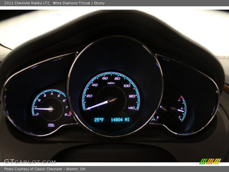 White Diamond Tricoat / Ebony 2011 Chevrolet Malibu LTZ
