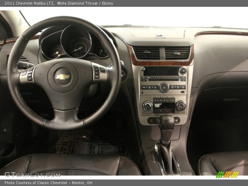 White Diamond Tricoat / Ebony 2011 Chevrolet Malibu LTZ
