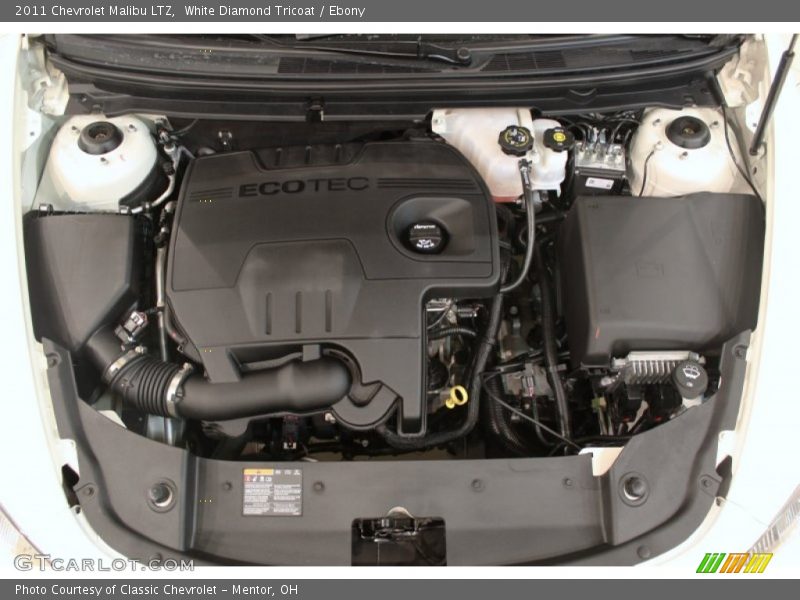 White Diamond Tricoat / Ebony 2011 Chevrolet Malibu LTZ