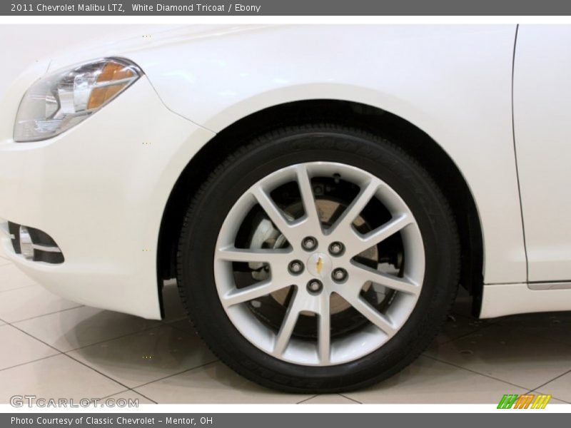 White Diamond Tricoat / Ebony 2011 Chevrolet Malibu LTZ