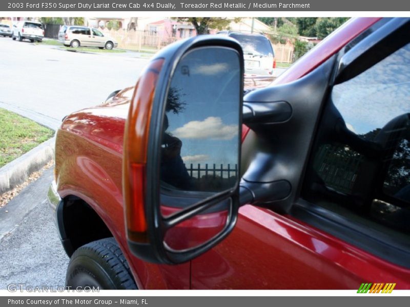 Toreador Red Metallic / Medium Parchment 2003 Ford F350 Super Duty Lariat Crew Cab 4x4 Dually