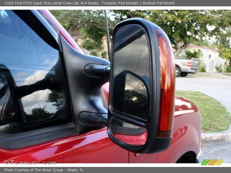 Toreador Red Metallic / Medium Parchment 2003 Ford F350 Super Duty Lariat Crew Cab 4x4 Dually