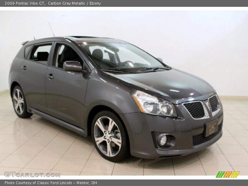 Carbon Gray Metallic / Ebony 2009 Pontiac Vibe GT