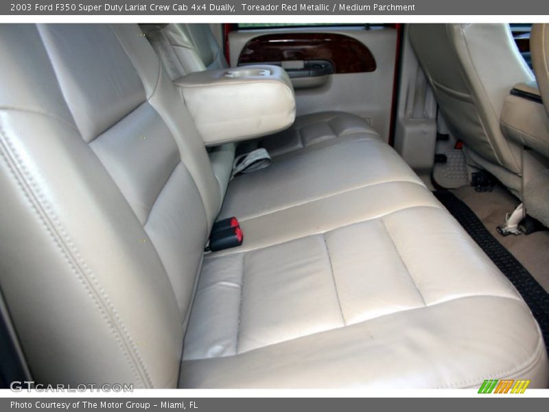 Toreador Red Metallic / Medium Parchment 2003 Ford F350 Super Duty Lariat Crew Cab 4x4 Dually