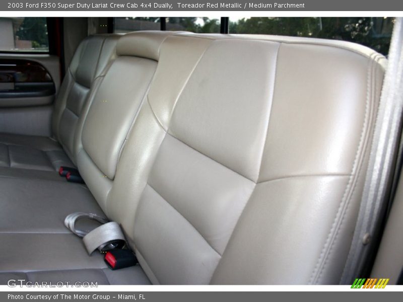 Toreador Red Metallic / Medium Parchment 2003 Ford F350 Super Duty Lariat Crew Cab 4x4 Dually