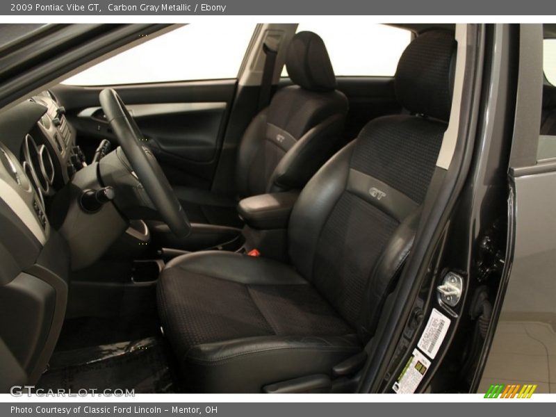 Carbon Gray Metallic / Ebony 2009 Pontiac Vibe GT