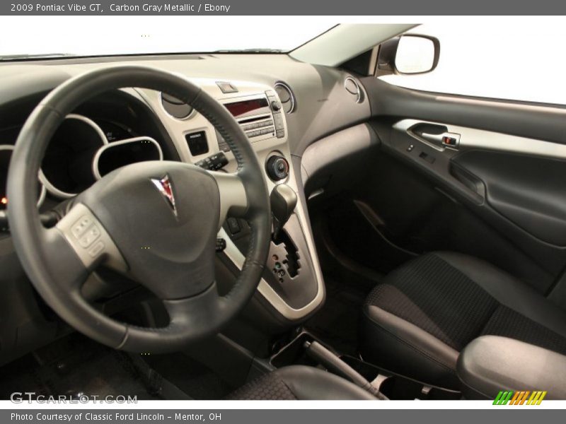 Carbon Gray Metallic / Ebony 2009 Pontiac Vibe GT