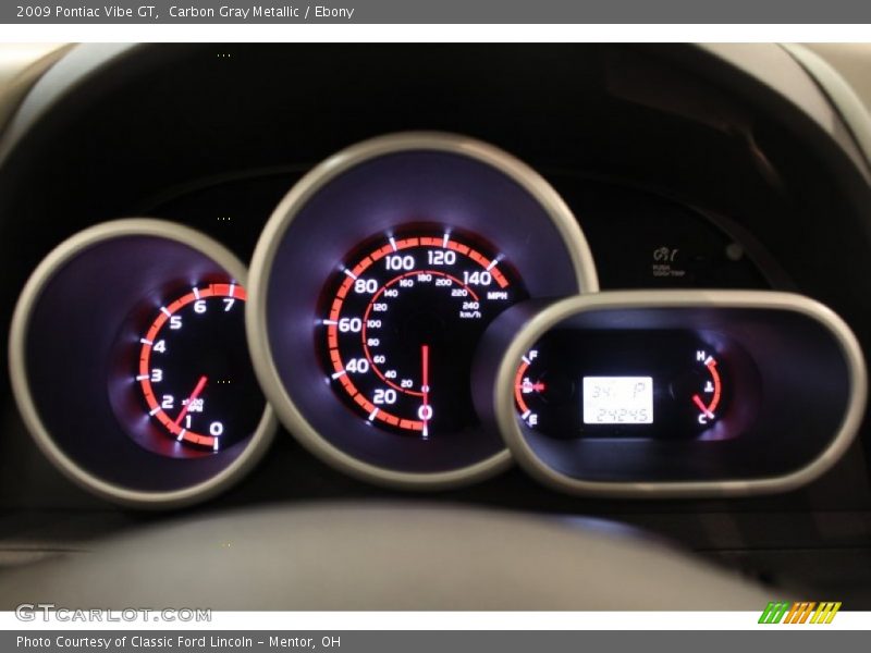 Carbon Gray Metallic / Ebony 2009 Pontiac Vibe GT