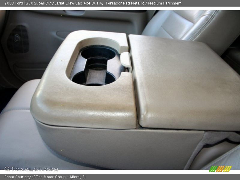 Toreador Red Metallic / Medium Parchment 2003 Ford F350 Super Duty Lariat Crew Cab 4x4 Dually