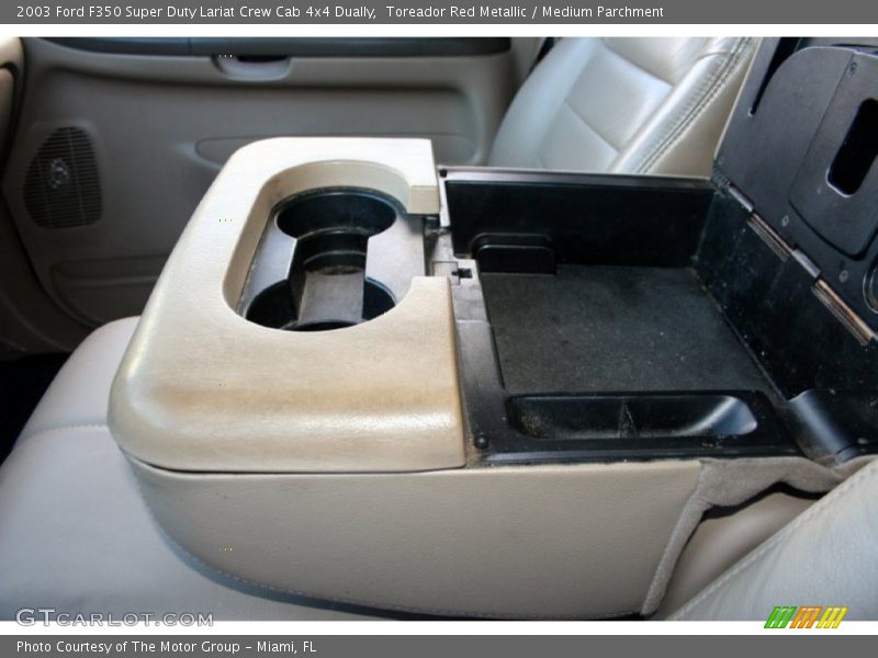 Toreador Red Metallic / Medium Parchment 2003 Ford F350 Super Duty Lariat Crew Cab 4x4 Dually