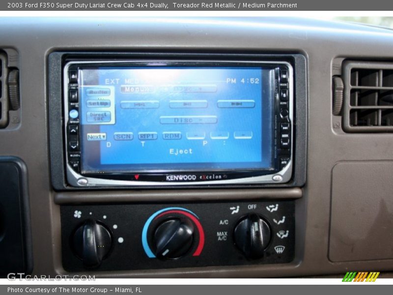 Toreador Red Metallic / Medium Parchment 2003 Ford F350 Super Duty Lariat Crew Cab 4x4 Dually