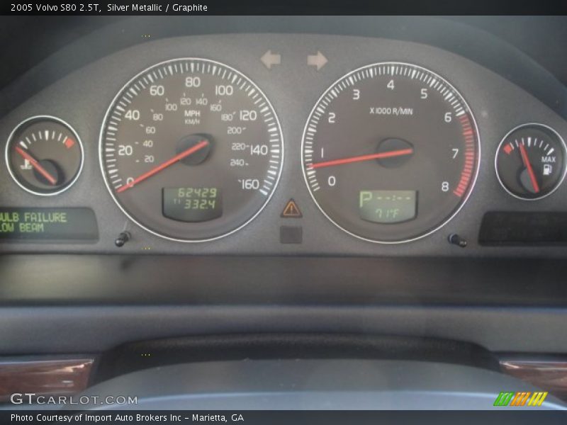 Silver Metallic / Graphite 2005 Volvo S80 2.5T