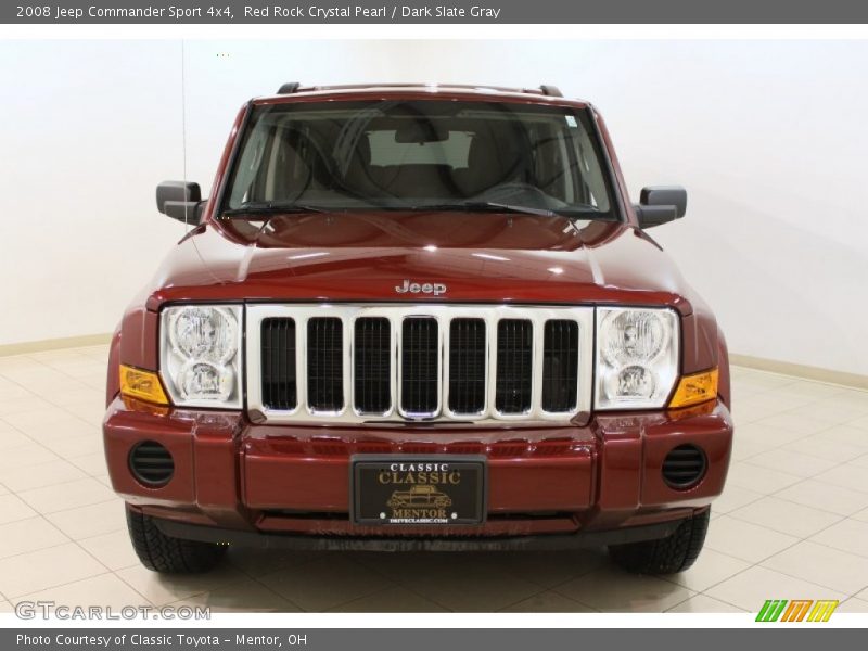 Red Rock Crystal Pearl / Dark Slate Gray 2008 Jeep Commander Sport 4x4