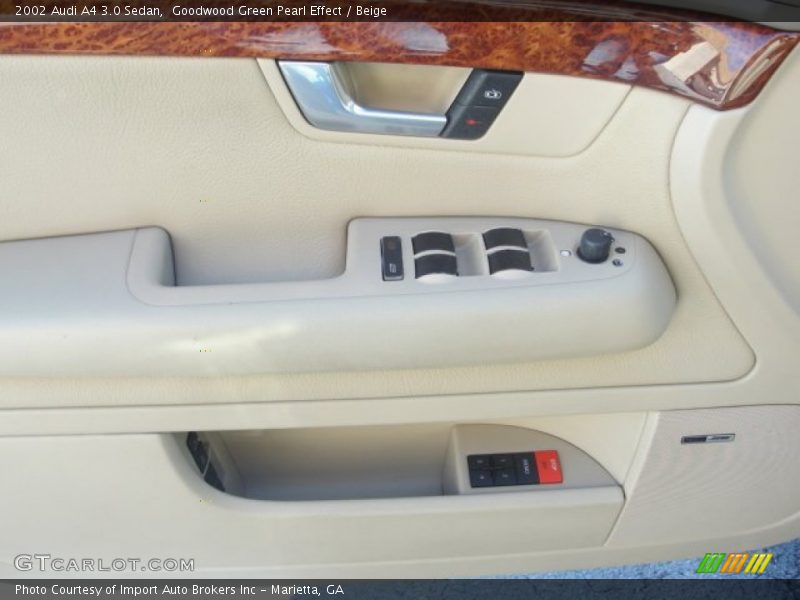Goodwood Green Pearl Effect / Beige 2002 Audi A4 3.0 Sedan