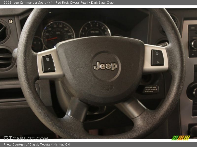 Red Rock Crystal Pearl / Dark Slate Gray 2008 Jeep Commander Sport 4x4