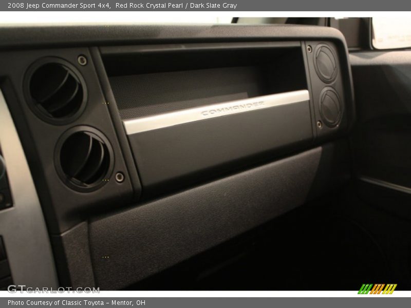 Red Rock Crystal Pearl / Dark Slate Gray 2008 Jeep Commander Sport 4x4