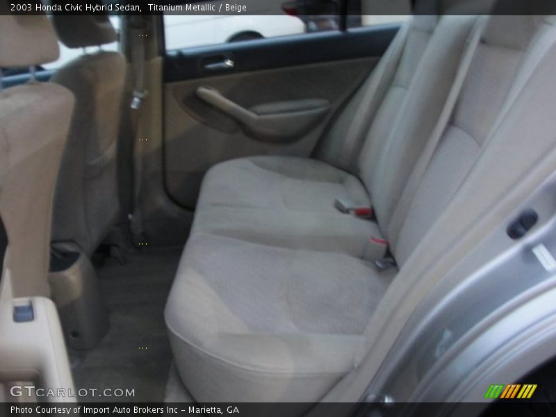 Titanium Metallic / Beige 2003 Honda Civic Hybrid Sedan