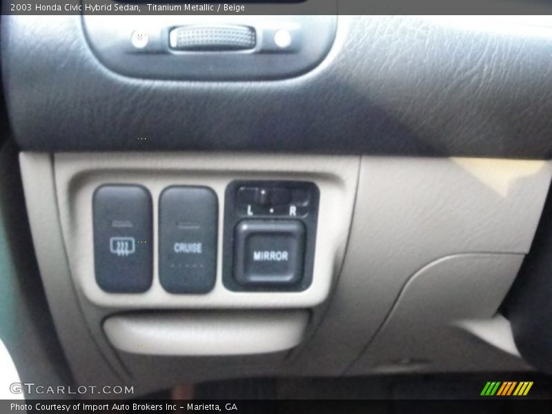 Titanium Metallic / Beige 2003 Honda Civic Hybrid Sedan