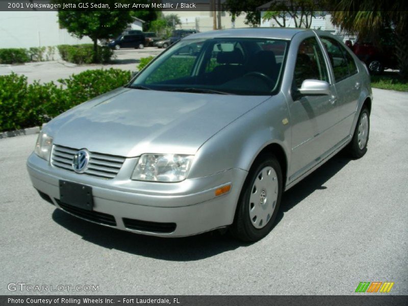 Silver Arrow Metallic / Black 2001 Volkswagen Jetta GLS Sedan