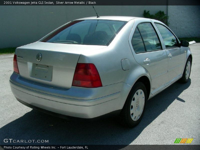 Silver Arrow Metallic / Black 2001 Volkswagen Jetta GLS Sedan
