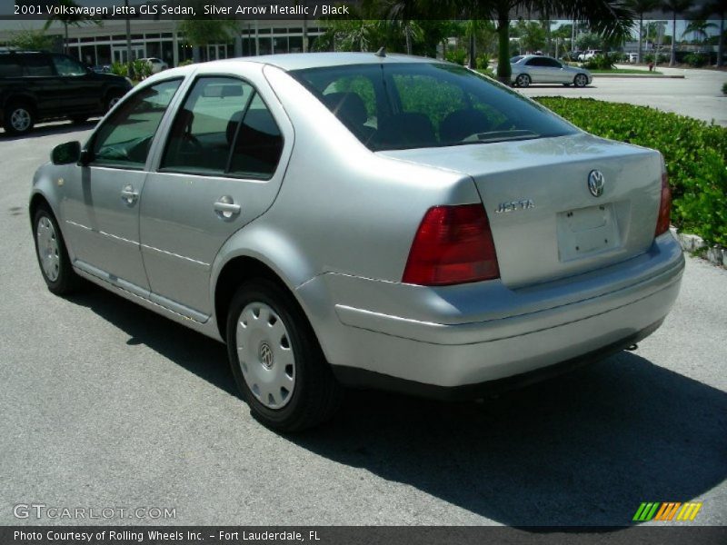 Silver Arrow Metallic / Black 2001 Volkswagen Jetta GLS Sedan