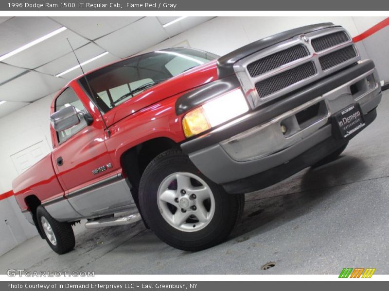 Flame Red / Gray 1996 Dodge Ram 1500 LT Regular Cab