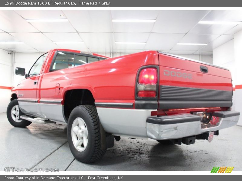 Flame Red / Gray 1996 Dodge Ram 1500 LT Regular Cab