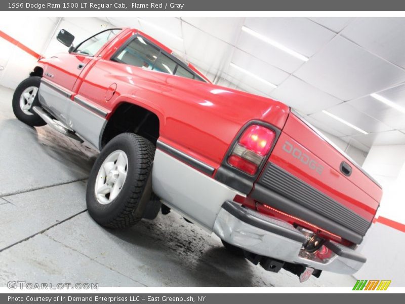 Flame Red / Gray 1996 Dodge Ram 1500 LT Regular Cab