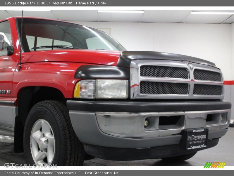 Flame Red / Gray 1996 Dodge Ram 1500 LT Regular Cab