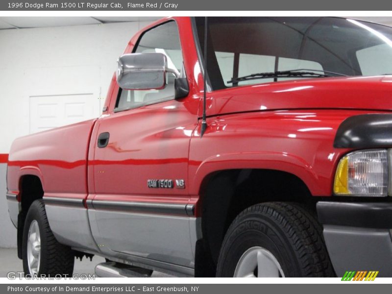 Flame Red / Gray 1996 Dodge Ram 1500 LT Regular Cab