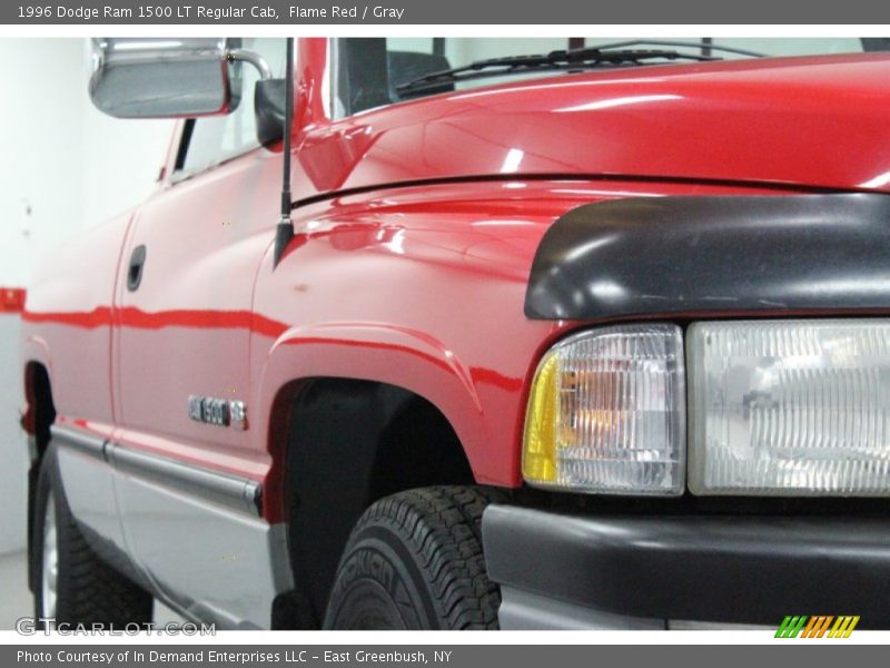 Flame Red / Gray 1996 Dodge Ram 1500 LT Regular Cab