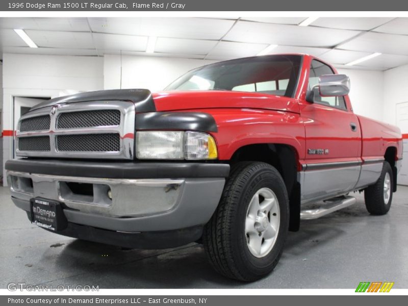 Flame Red / Gray 1996 Dodge Ram 1500 LT Regular Cab