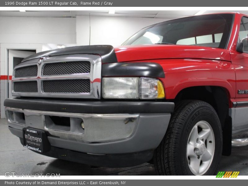 Flame Red / Gray 1996 Dodge Ram 1500 LT Regular Cab