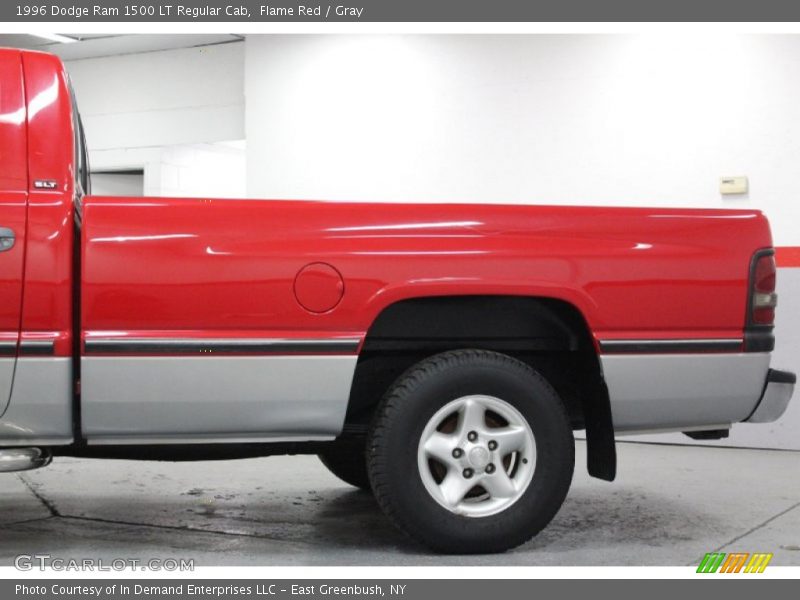 Flame Red / Gray 1996 Dodge Ram 1500 LT Regular Cab