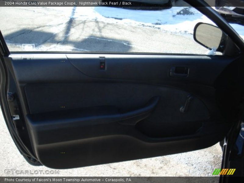 Nighthawk Black Pearl / Black 2004 Honda Civic Value Package Coupe