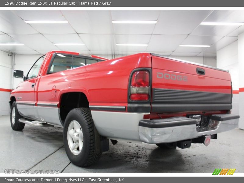 Flame Red / Gray 1996 Dodge Ram 1500 LT Regular Cab