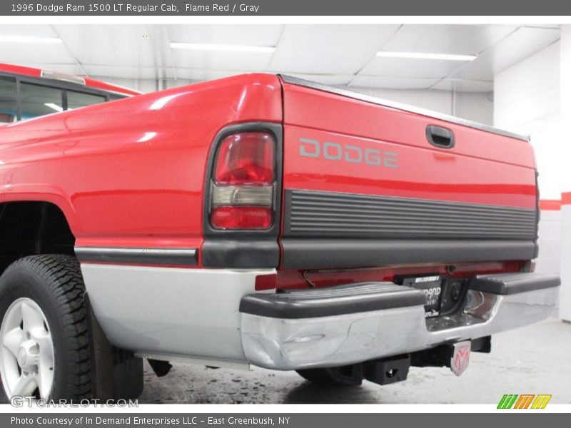 Flame Red / Gray 1996 Dodge Ram 1500 LT Regular Cab