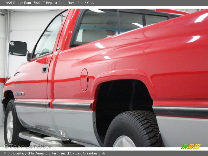 Flame Red / Gray 1996 Dodge Ram 1500 LT Regular Cab