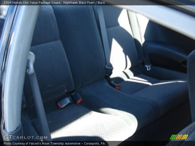 Nighthawk Black Pearl / Black 2004 Honda Civic Value Package Coupe