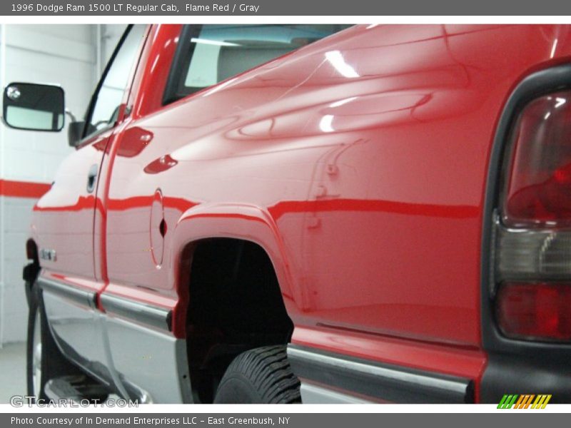 Flame Red / Gray 1996 Dodge Ram 1500 LT Regular Cab