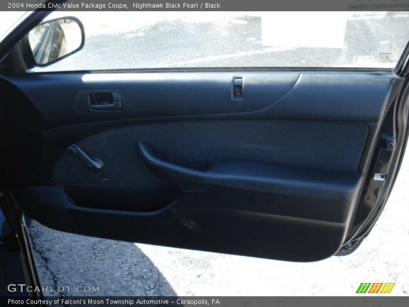 Nighthawk Black Pearl / Black 2004 Honda Civic Value Package Coupe