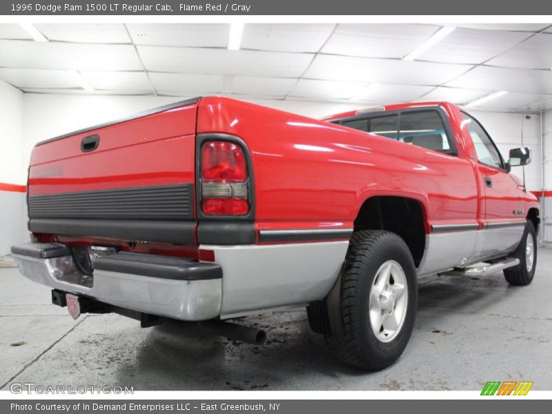 Flame Red / Gray 1996 Dodge Ram 1500 LT Regular Cab