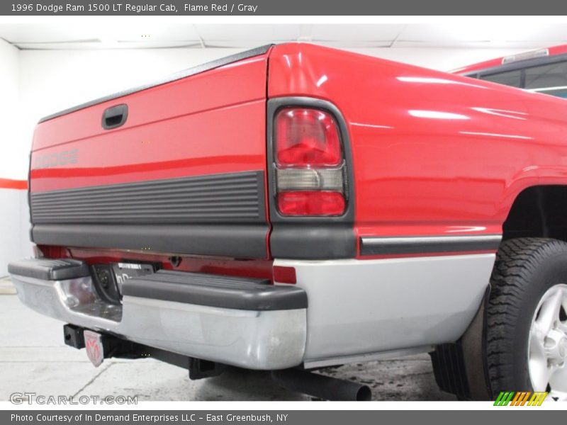 Flame Red / Gray 1996 Dodge Ram 1500 LT Regular Cab