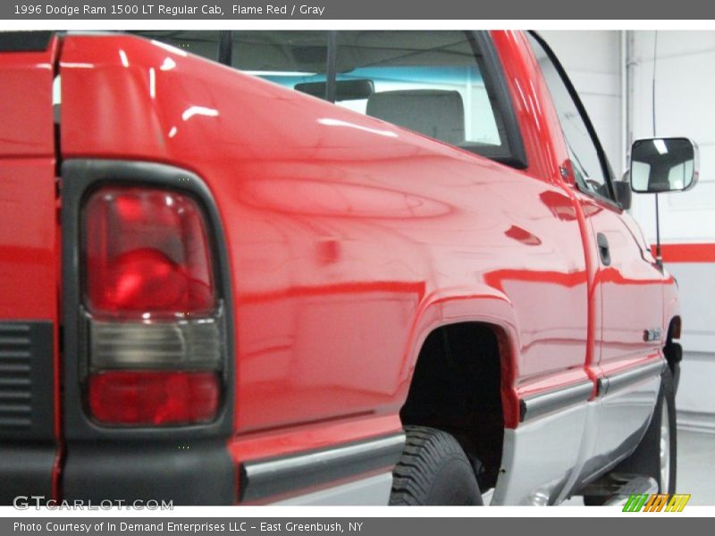 Flame Red / Gray 1996 Dodge Ram 1500 LT Regular Cab