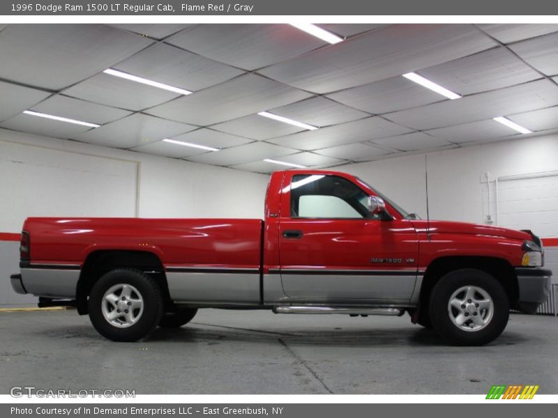 Flame Red / Gray 1996 Dodge Ram 1500 LT Regular Cab
