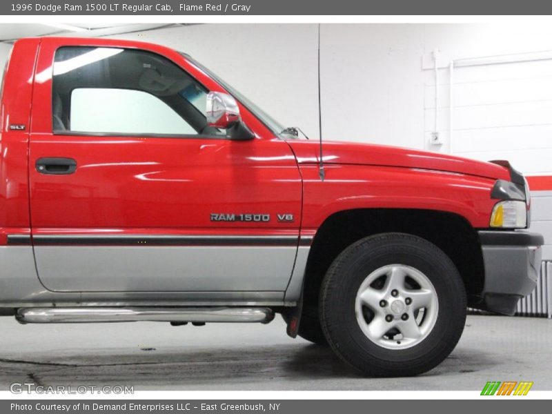 Flame Red / Gray 1996 Dodge Ram 1500 LT Regular Cab